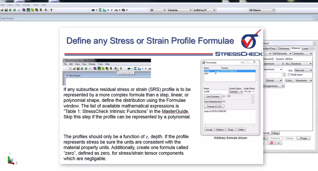 StressCheck Demo 3D Subsurface Residual Stress SRS Distortion