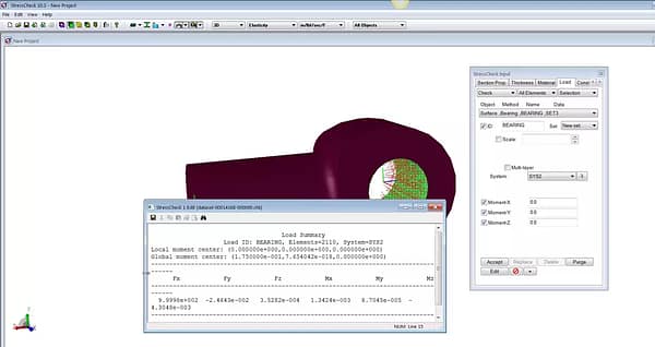 StressCheck Demo: 3D Tie Rod Stress Concentration Factor Study