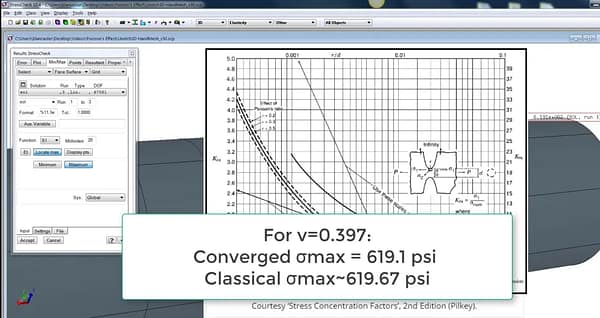 StressCheck Demo: Benchmarking 3D Stress Concentration Factors via Numerical Simulation