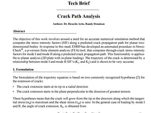Crack Path Analysis Technical Brief
