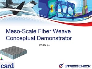 Fiber Weave Representative Volume Element (RVE) Sim App