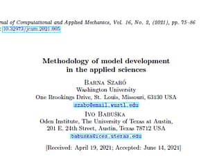 Methodology of model development in the applied sciences