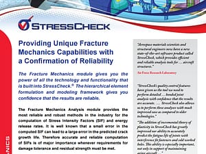 Fracture Mechanics Analysis Product Brief