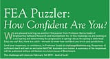 ESRD Poses FEA Puzzler in NAFEMS Benchmark Magazine October 2018