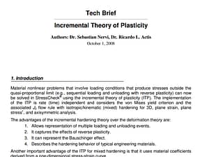Incremental Plasticity Technical Brief