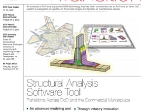Structural Analysis Software Tool Transitions Across DoD and the Commercial Marketplace