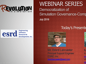 Democratization of Simulation Governance-Compliant Sim Apps Webinar Slides
