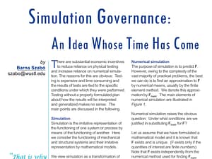Simulation Governance: An Idea Whose Time Has Come