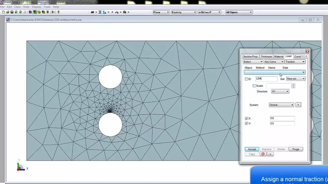 StressCheck Demo: 2D Fracture Mechanics Analysis