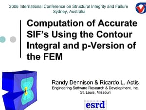 Computation of Accurate SIF’s Using the Contour Integral and p-Version of the FEM