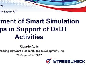 Deployment of Smart Simulation Apps in Support of DaDT Activities