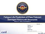 ESRD + NAVAIR Flaw-Tolerant Presentation Now Available