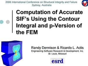 Computation of Accurate SIF’s Using the Contour Integral and p-Version of the FEM