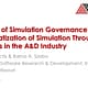 Why is Simulation Governance Essential for the Reliable Deployment of FEA-Based Engineering Simulation Apps?