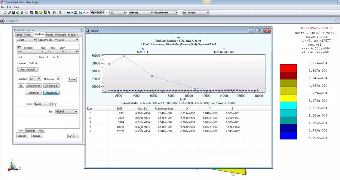 StressCheck Demo: 3D Shoulder Fillet Stress Concentration Factor Study