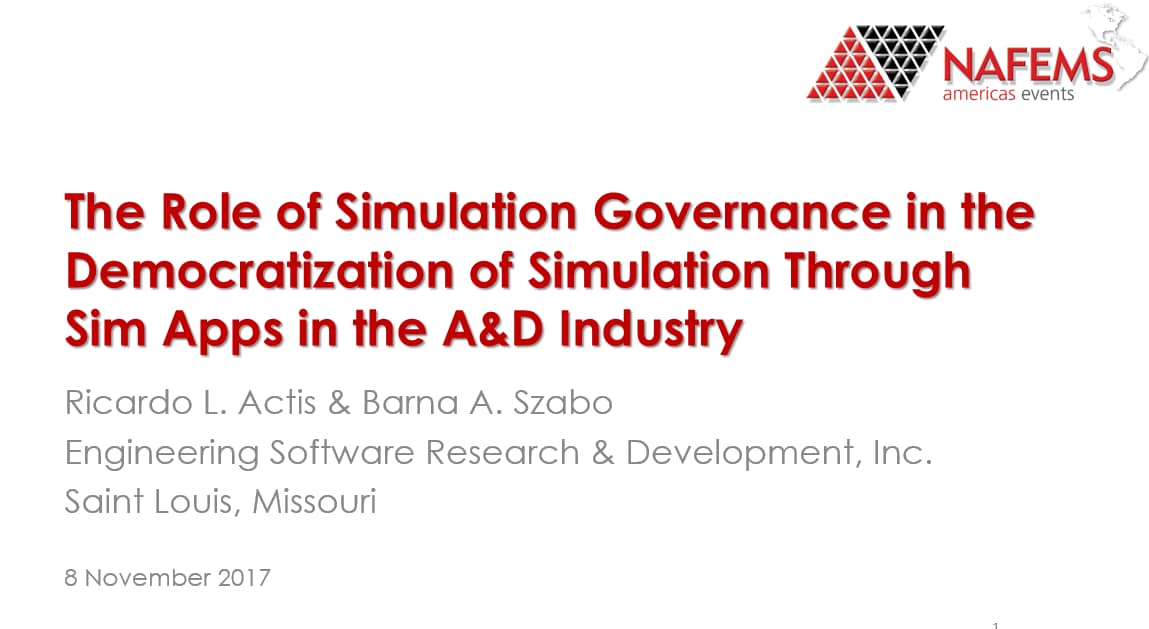 NAFEMS America 2017 Aerospace Simulation Engineering Presentations ...