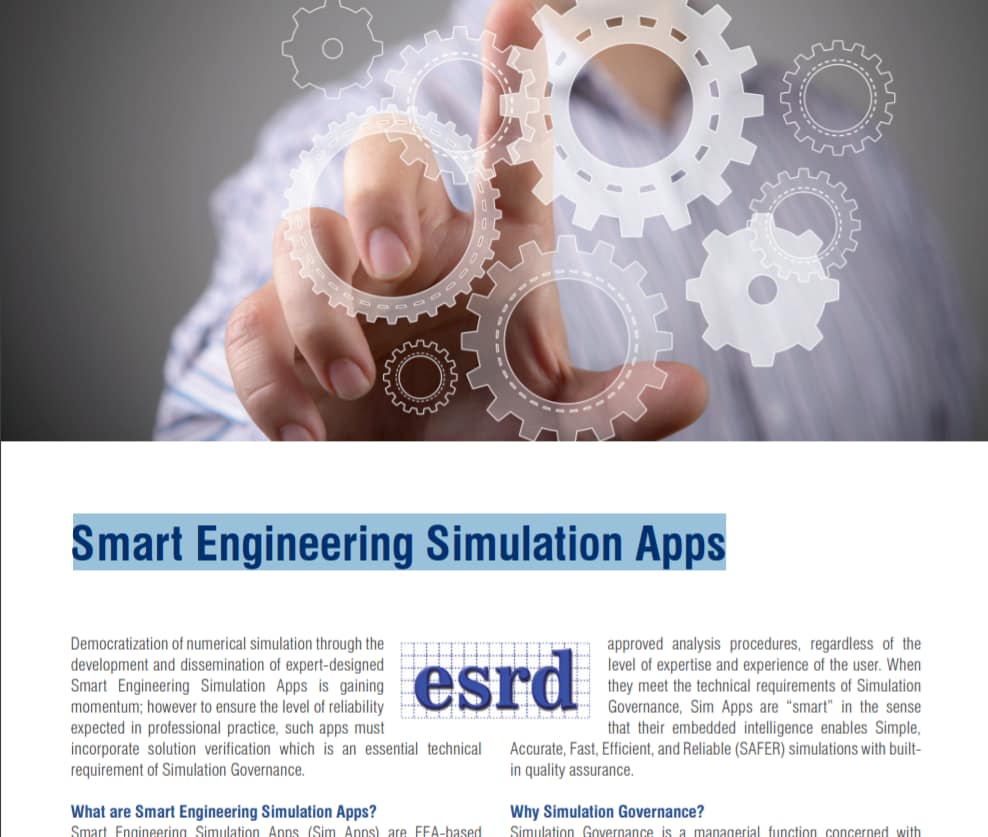 Smart Engineering Simulation Apps - ESRD
