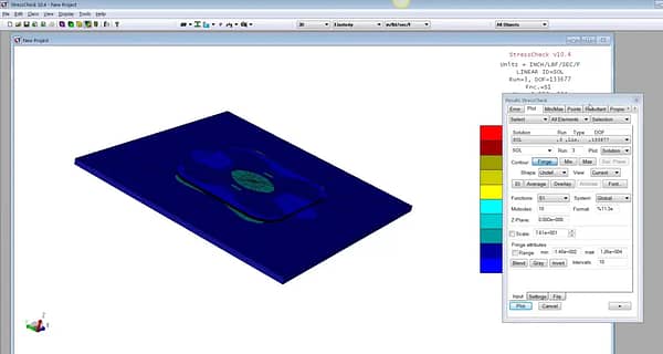 StressCheck Tutorial: Laminated Composite Repair Patch Part II - Materials, BC's & Results