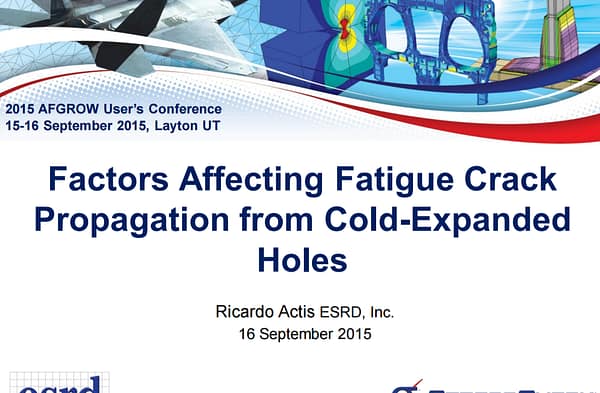 Factors Affecting Fatigue Crack Propagation from Cold-Expanded Holes