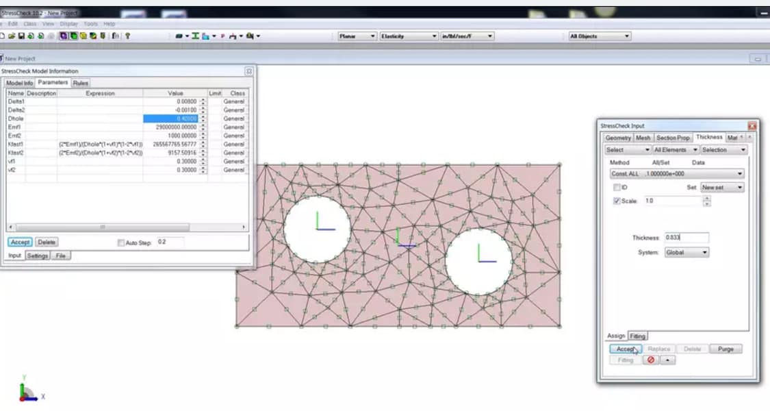 StressCheck Demo: 2D Cold Working Analysis