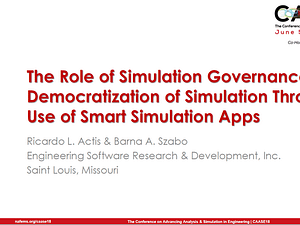 The Role of Simulation Governance in the Democratization of Simulation Through the Use of Smart Simulation Apps