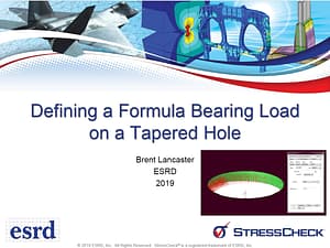 Helpful Hints and Tips: Defining a Formula Bearing Load on a Tapered Hole