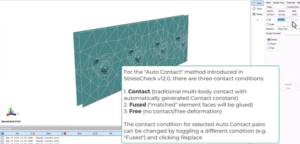 StressCheck Tutorial: New Assembly Meshing/Auto Contact Features in StressCheck v12.0