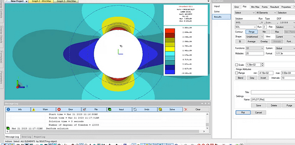 StressCheck Demo: Computing 2D and 3D Stress Concentrations for an Infinite Plate with Hole in Tension