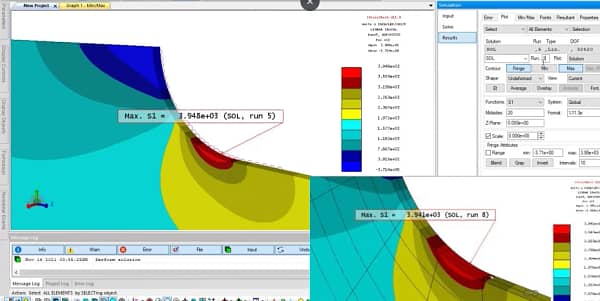 StressCheck Demo: Comparing Manual Mesh and Automesh Results for a 3D Stepped Specimen