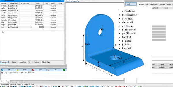 StressCheck Tutorial: Parametric Solid Modeling of a 3D Bracket