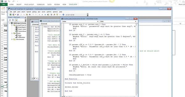 StressCheck Demo: Sim App Development via Excel VBA and StressCheck API