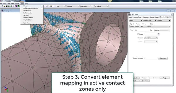 StressCheck Tutorial: Converting Mapping to Geometric in Selected Surfaces Only