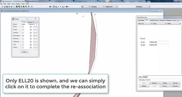 StressCheck Tutorial: Modifying Element Associativity