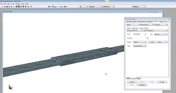 StressCheck Tutorial: Bonded Metallic Splice Joint Construction and Material Assignment