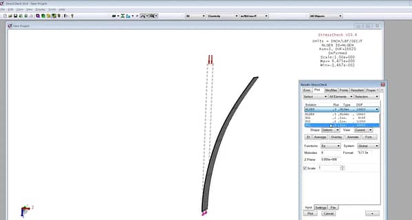StressCheck Tutorial: Large Deformation Solution for a Laminated Composite Strip