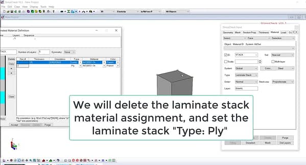 StressCheck Tutorial: Assigning Laminate Orthotropic Materials