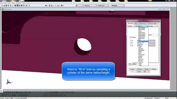 StressCheck Tutorial: Modifying Imported Geometry to Add a Parametrically Driven Hole