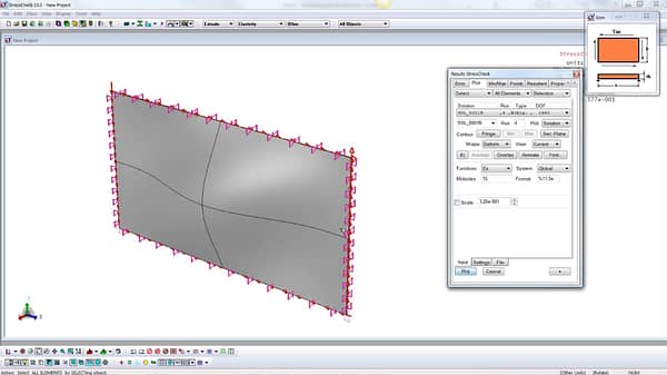 StressCheck Tutorial: Buckling Analysis of Thin Plate in Shear