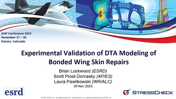 Experimental Validation of DTA Modeling of Bonded Wing Skin Repairs