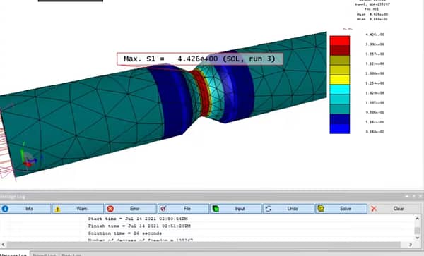 StressCheck Demo: 3D Stress Concentration Factor Analysis for a V-Notch Specimen