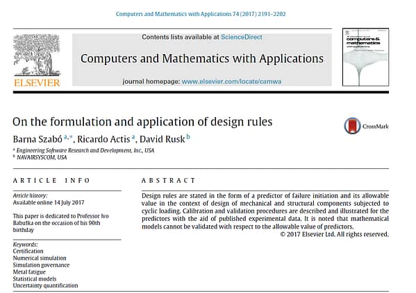 On the Formulation and Application of Design Rules