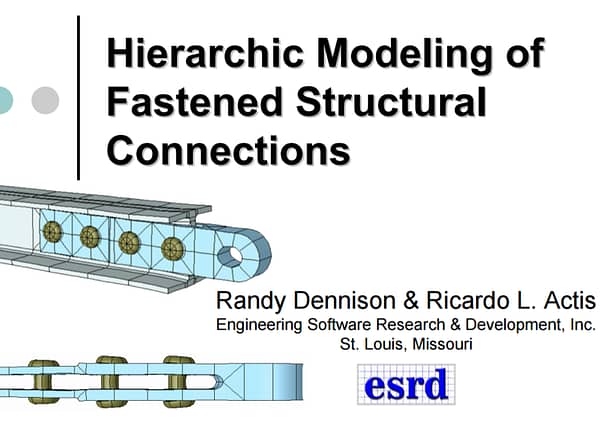 Hierarchic Modeling of Fastened Structural Connections
