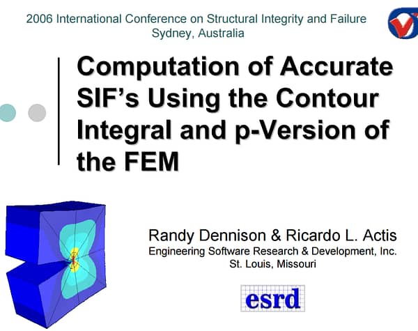 Computation of Accurate SIF’s Using the Contour Integral and p-Version of the FEM