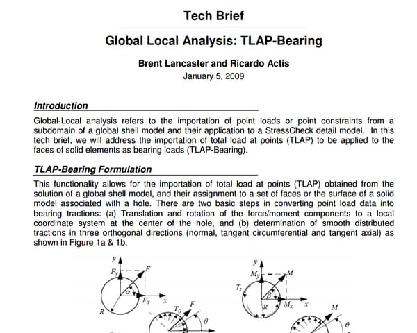 TLAP Bearing Technical Brief