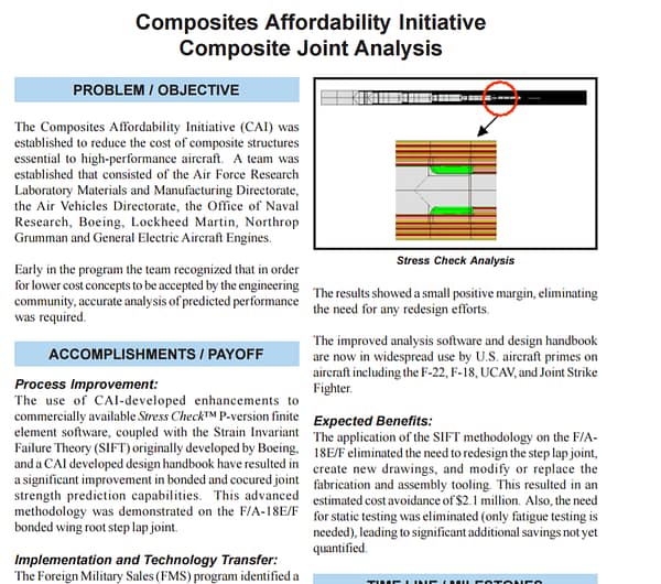 CAI Composite Joint Analysis