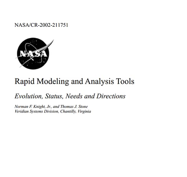 Rapid Modeling and Analysis Tools (NASA)