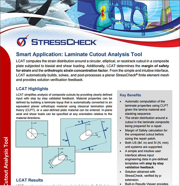 Laminate Cutout Analysis Tool Product Brief