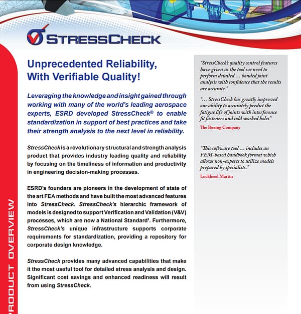 StressCheck Overview Product Brief