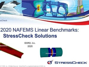 January 2020 NAFEMS Linear Benchmarks: StressCheck Solutions