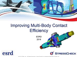 Helpful Hints and Tips: Improving Multi-Body Contact Efficiency